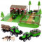 ISO TRADE - Jouet de ferme avec animaux et tracteurs 102 éléments pour enfants à partir 3 ans