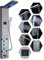 Huin Système de colonne de douche Système de massage anti-pluie et cascade à LED