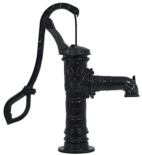 Tidyard Garden Water Pump with Stand Cast Iron, Pond Filter Pumps, Garden/Pond Classic Water Pump Feature Decoration