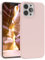 EAZY CASE Premium Silikon Handyhülle kompatibel mit iPhone 13 Pro Max, Slimcover mit Kameraschutz und Innenfutter, Silikonhülle, Schutzhülle, Bumper, Handy Case, Hülle, Softcase, Alt Rosa