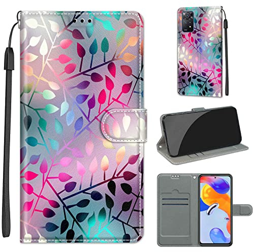 SIENIANLINE Cover per Xiaomi Redmi Note 11 Pro 5G PU Pelle Custodia Flip | Flip in pelle PU, Chiusura magnetica, Supporto regolabile, Scomparti schede, Protezione totale per Redmi Note 11 Pro
