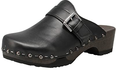 Softclox S3560 Tomma Nappa - Damen Schuhe offene Schuhe - 07-schwarz, Größe:38 EU