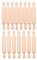Dasing 15 Piece Wooden Mini Dough Roller - 6 Inch Clay Rolling Pin for Kitchen, Baking & Crafts