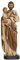 BC Statue St. Joseph und Jesuskind, katholische Heilige Figur, religiöses Geschenk zum Vatertag, inspirierende Innendekoration, 25,4 cm hoch, handbemalt von Buildclassic