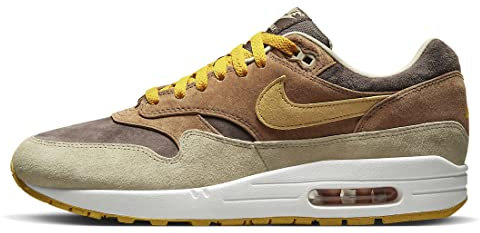 Nike Air Max 1 Herren Schuhe, Pekannuss/Ockergelb, 43 EU