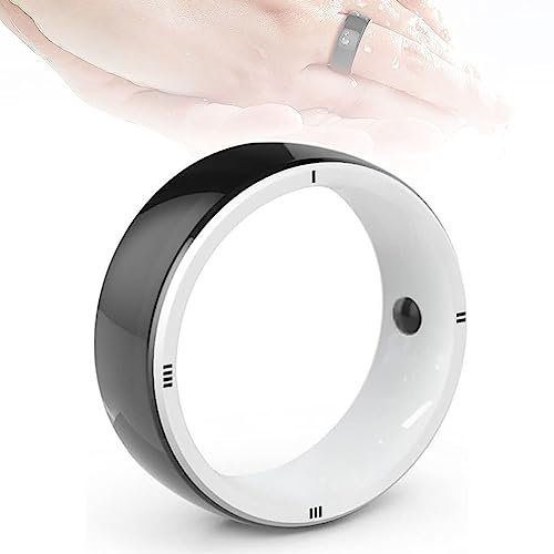 VIOLK R5 Smart Ring Smart Ring Neues tragbares Gerät IC/ID/NFC-Lesegerät Multifunktionsring mit 6 RFID-Karten und 2 Gesundheitssteinen, kompatibel mit iOS und Android (Size : S)