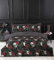 Rapport Home Black Duvet Cover Set with Skulls & Roses, Halloween Themed Microfibre Double Bedding Set