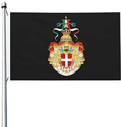 Stemma del Regno d'Italia (1890) Bandiera 3x5 Ft Decorazione per esterni Banner Bandiera da cortile con occhielli