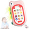 Richgv Movil Bebe, Telefono Juguete, Mando a Distancia Conejo, Teléfono para niños con Luces de Flash, Sonidos y Canciones (Dinosaurio-Rosa)