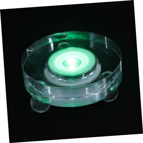 DOITOOL LED Leuchtsockel Rund Kristall Kugel Sockel Glowing Light Base Wiederaufladbar Std LED Display Beleuchtung für Kristallkunst Dekoration Hochzeit Ausstellung