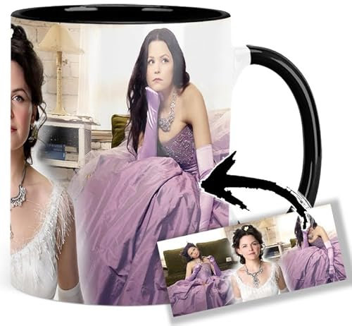 Once Upon A Time Ginnifer Goodwin Tasse Innen & Henkel Schwarz Keramikbecher Mug