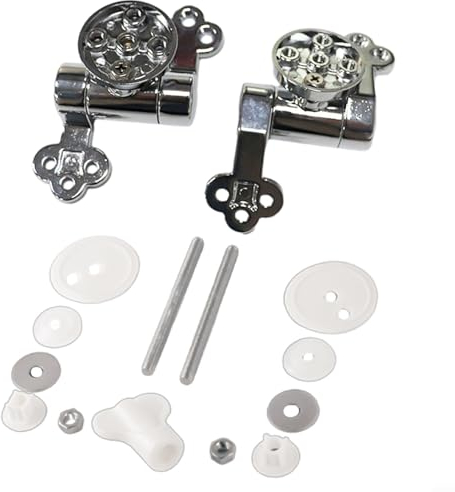 für 2Pcs Langsam Absenkende Scharnier Toilettendeckel Zubehör Toilettendeckel Scharnier Zinklegierung Konstruktion Ersatzteile Langsam Fall Effekt Toilettendeckel Schiebeprodukte 2413694040