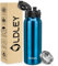 OLDLEY Bouteille d'eau Acier Inoxydable 600ml Bouteille Isotherme à Double Paroi pour Garder les Boissons Chaudes et Froides Sans BPA Bouteille d'eau Isolée Métal pour Sport Travail(Bleu)