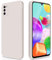 GiiYoon Hülle Kompatibel mit Samsung Galaxy A41, Hochwertiges Liquid Silicone Case, Rundumschutz Handyhülle, Kratzfestes Weiches Mikrofaserfutter- Weiß