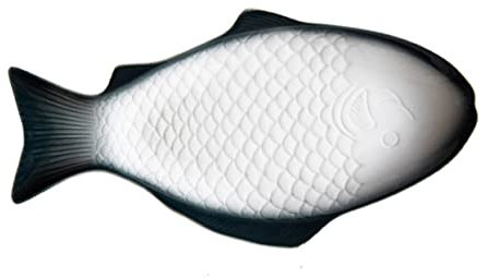 Zerodeko Plat De Service Céramique Créatif Forme De Poisson Pour Repas Maison Assiette Blanche Petit Plateau Cuisine