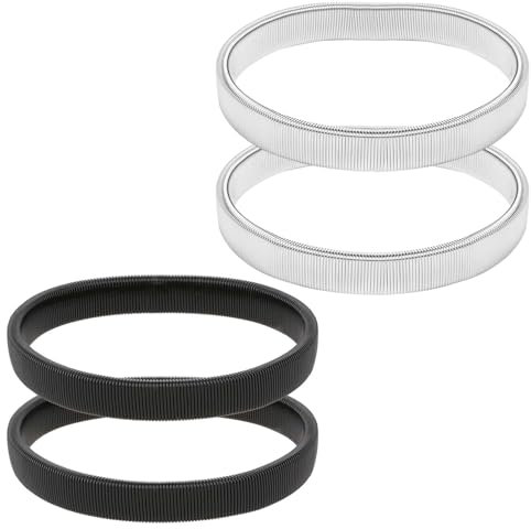 AHQiZFX 2 Paar Ärmelhalter,Metall Elastisch ärmelhalter,Anti Rutsch Armband,Damen & Herren Hemd ärmelhalter,Stretch Metallarmbänder,Hemd ärmelhalter Herren,für Feste ärmel Kellner Hemd Kostüm Zubehör
