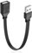JSADZKJ USB 2.0 Extension Cable USB Type A Male to Female Cable 4.8Gbps High-Speed Short USB 2.0 Extender Cord for Laptop,TV,Keyboard,Printers 11in/30cm