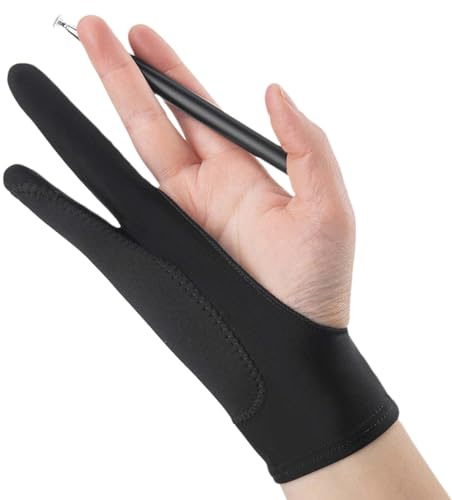 YRTUOP Guantes de dibujo digital,Guantes de dibujo | Guantes de arte antitáctiles | Guantes de arte transpirables para bocetos en papel, pintura de bocetos, dibujo gráfico