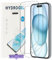 NUCNOK 2 Stück Schutzfolie für iPhone 16,Weiche Flexibilität Hydrogel Folie mit Positionierhilfe,Fingerabdruck-ID Unterstützen,Kratzfest Keine Blasen