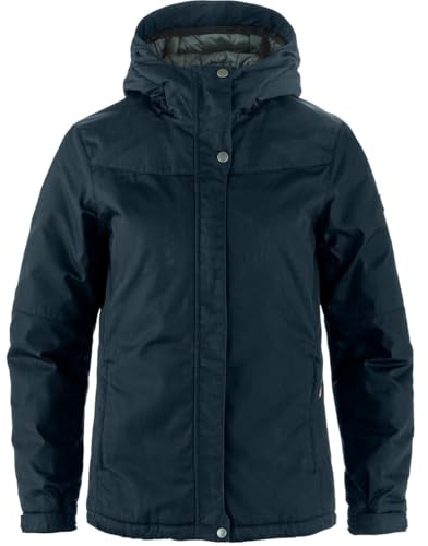 Fjällräven Stina Padded Freizeitjacke Winterjacke Damen beige beige | Wasserabweisendes G-1000® Gewebe mit PrimaLoft® Kunstfaserwattierung. Feste Kapuze. 2 Reißverschlusstaschen.
