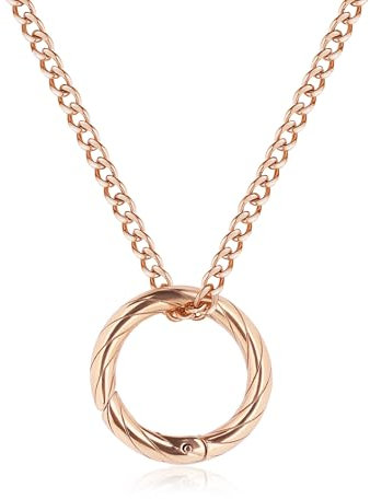 GAVU Ring Holder Necklace for Women Men, Stainless Steel Wedding Ring Holder Necklace, Ring Keeper Necklace, 20, Stainless Steel, No Gemstone