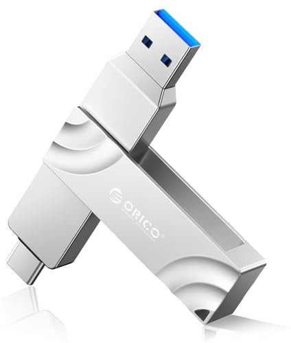 ORICO USB C Externe SSD 512GB, Externe Festplatte SSD mit bis zu 1050 MB/s, Dual USB C + A External Solid State Drive for iPhone 16/PS4/Android Telefon/Tablet/Windows/Mac OG201