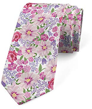 amazingtr Corbata moderna multicolor para hombre, Rosa lila, Talla única