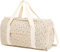 LOIDOU Sporttasche Reisetasche Damen Fitnesstasche mit großem Schuhfach Nassfach Sport Travel Bag Trainingstasche Frauen für Frauen Reisen Fitnessstudio Yoga (Kleine Blume Laterne Kern Samt)