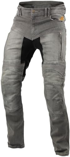 Trilobite Parado Doublelayer Slim Motorrad Jeans, hellgrau, 38/34