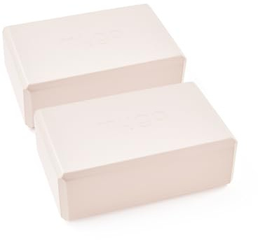 Myga Yoga Blocks - Pair of High Density Foam Bricks for Yoga, Pilates and Fitness for Balance, Support & Flexibility - Non Slip, Lightweight & Durable Foam Blocks for Home, Gym & Travel