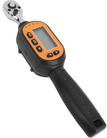 Jectse Digital Drehmomentschlüssel 1/4 -Zoll, 0,9 Bis 30 Nm Einstellbare Elektronische Torsionsströme mit Zwei Richtungsrate, Summer, LED -Hintergrundleuchtungsbildschirm für Fahrrad,