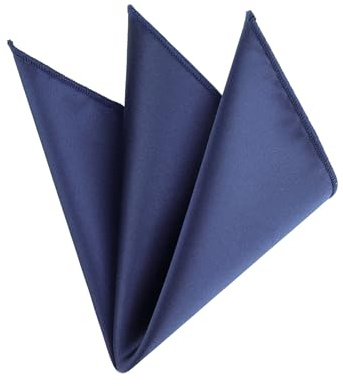 WANYING Herren Einstecktuch Einfarbig Sanft Glänzend Glatt Basic für Formal Anlässe Hochzeit Party - 23x23cm