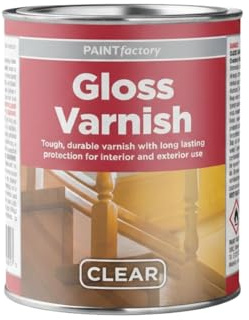 Milena Wood Gloss Varnish 300ml Tin, Ultra-Shine, Weather-Resistant Gloss Finish, Quick-Dry, Durable Finish for Wood Furniture, Doors & DIY Projects, Long-Lasting Protection, Restores New Look (1)