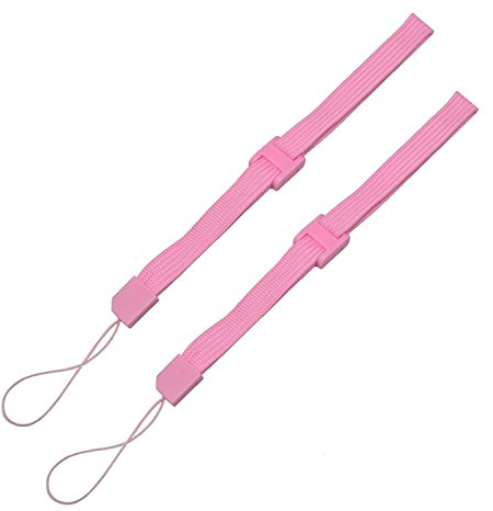 Lot de 2 dragonnes roses pour Sony PSP 1000 2000 3000 Go PS Vita PS3 Move, Nintendo DS Lite DSi XL 2DS 3DS XL Wii télécommande Wii U, lecteurs de musique MP3