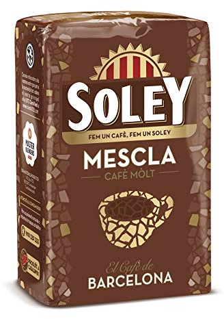 Café Soley molido Mezcla, 250 gramos - [Pack de 12]