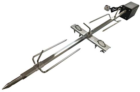 SunshineBBQs Hog Roast Spit Rotisserie DIY Kit to Affix to Your BBQ