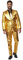 OppoSuits Fun Ugly Christmas Suits for Men - Full Suit: Jacket, Pants & Tie, Groovy Gold, 62