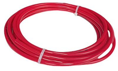 Pneumatik Polyurethan PUN Schlauch, 5 Meter, 6x4mm (Außen/Innen), rot, Flexibeler Druckluftschlauch für Luft Wasser Treibstoff Öl