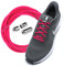 Run out sports Elastische Schnürsenkel ohne binden mit Metallkapseln rund Schuhbänder mit Schnellverschluss bunt Kinder Erwachsene (Relentless Pink)