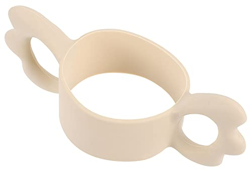 TOYANDONA Silikon Baby Flaschen Griffe Fütterung Flasche Einfach Tragen Griffe Baby Flasche Zubehör Geeignet für Durchmesser 6-7Cm (Weiß)