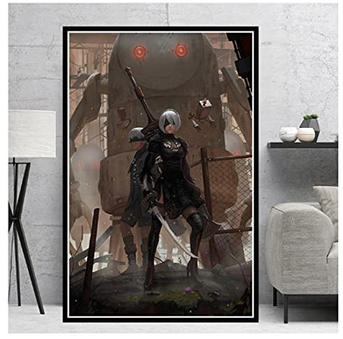 RUIYANMQ Nier Automata Kampfspiel Mädchen Japan Anime Poster Puzzle 1000 Teile Für Lernspielzeug Kreative Geschenke Familienspiele Uf111Vw