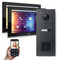 Goliath Hybrid | IP | Full-HD Video Türsprechanlage | App | 1-Fam | 2 x Full-Touchscreen 10 | Aluminium Unterputz Türstation | + Codeschloss | 180° Ultra-Weitwinkel | AV-IPS-660