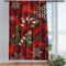 Violetpos Vorhänge Gardinen für Wohnzimmer Schlafzimmer 1 Stück Weihnachten Zuckerstange Rot 135x225cm W/H