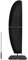 Dokon Funda Parasol Funda Sombrilla Jardín Impermeable, Tela Oxford 420D, Anti Viento, Anti UV Funda para Sombrilla Excentrica Playa Exterior con Cremallera (280x30/81/46cm) - Negro