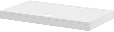 Wholesale Domestic Pearlstone 1600mm x 900mm x 40mm Rectangular Shower Tray and Plinth