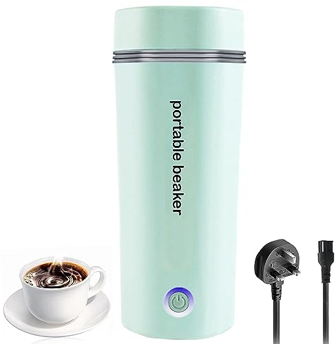 Portable Kettle Compact Travel Kettle Electric Small,350ml Fast Boil Stainless Steel Mini Kettle in Automatic Shut off,3 in1 One Cup Kettle Hot Water Boiler for Tea Coffee,Travel Kettle for Green