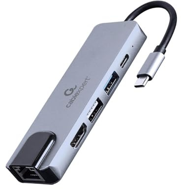 USB Type C 5 in 1 HUB HDMI PD LAN MULTIPORT ADAPTER