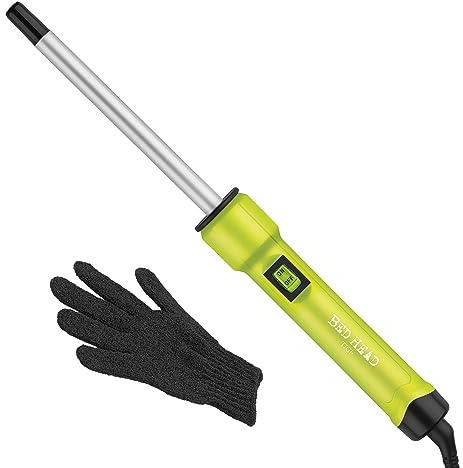 Bed Head Curlipops .5” Tourmaline Ceramic Skinny Pop™ Styling Iron | Clamp-Free Curling Wand | for Tight, Bouncy Curls (1/2 Inch)