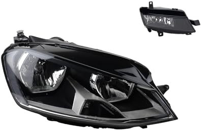 Johns, Scheinwerfer Halogen passend für VW Golf VII 5G1 BA5 12-16 H7 H15 Re. + Nebel.