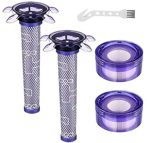 Erinice SV25 Filtre pour Aspirateur Dyson V8 V7 Advanced V8 Origin+ SV37 Pièces détachées, Lavable filtre de Rechange pour Dyson V8 Focus Mattress, comparer à la pièce #965661-01 & 965661-01